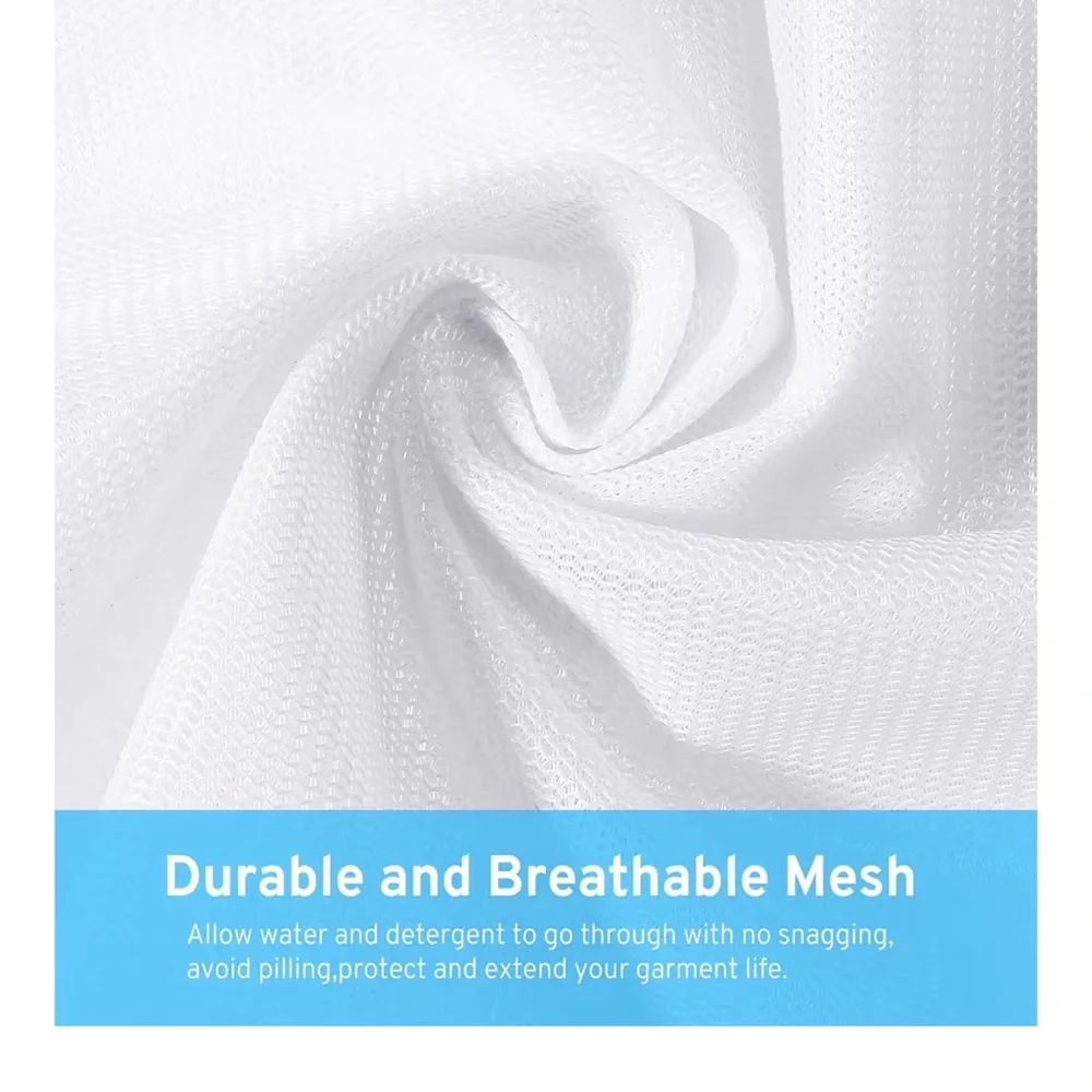 New Ultimate 7 Pack 6 Size Mesh Laundry Bags Set Delicates AUTO-Lock Zipper